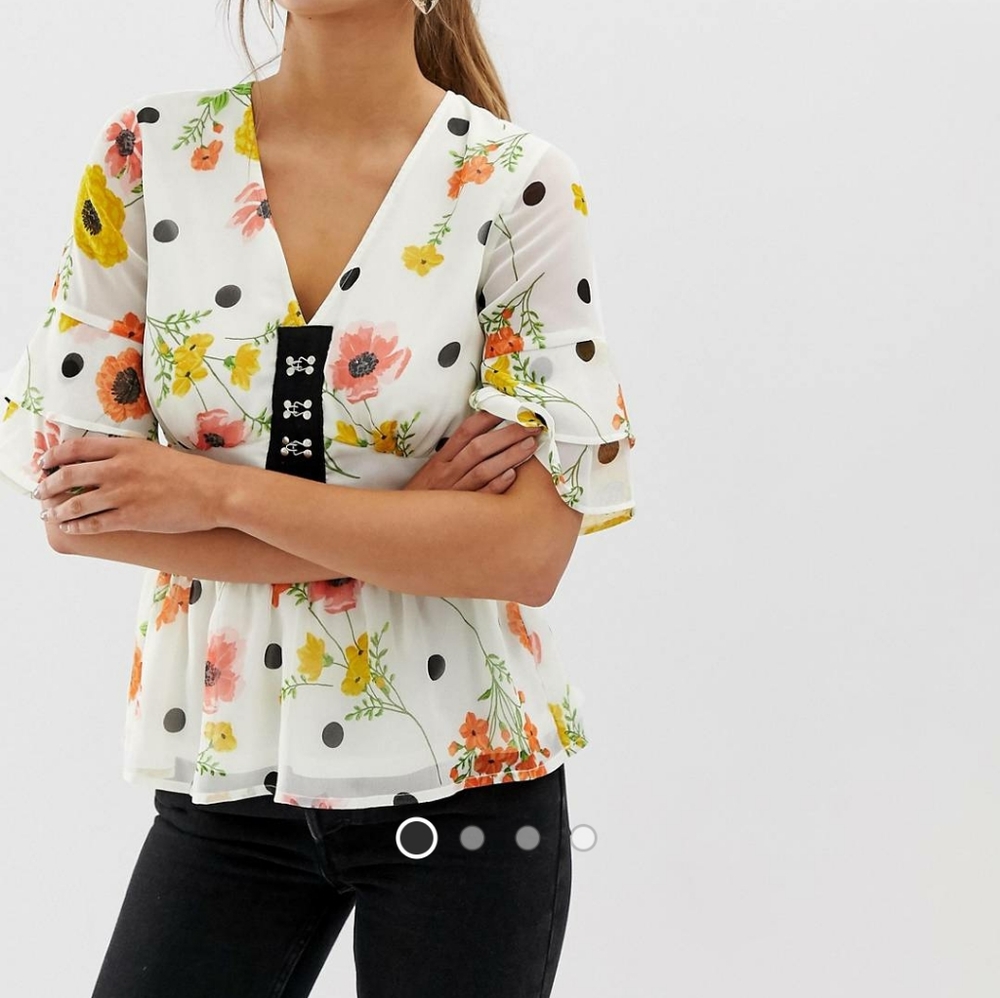 COPY - BNWT ASOS Influence tea blouse-plus size